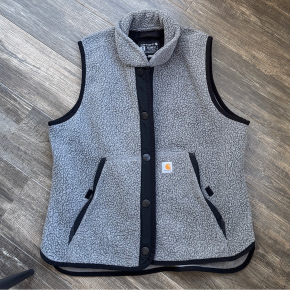 Carhartt Jackets & Blazers - Carhartt Loose-Fit Sherpa-Lined Mock-Neck Vest for women’s grey M